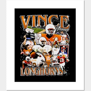 Vince Young College Vintage Bootleg Posters and Art